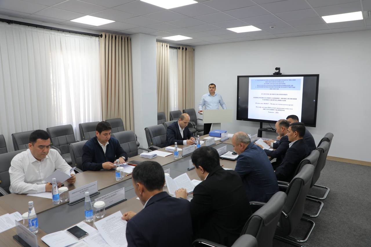 A.Avloniy nomidagi pedagogik mahorat milliy instituti huzuridagi Ilmiy daraja beruvchi DSc.01/2025.28.11.Ped.01.01 raqamli Ilmiy kengash qoshidagi Kafedra seminarining navbatdagi yig‘ilishi bo‘lib o‘tdi