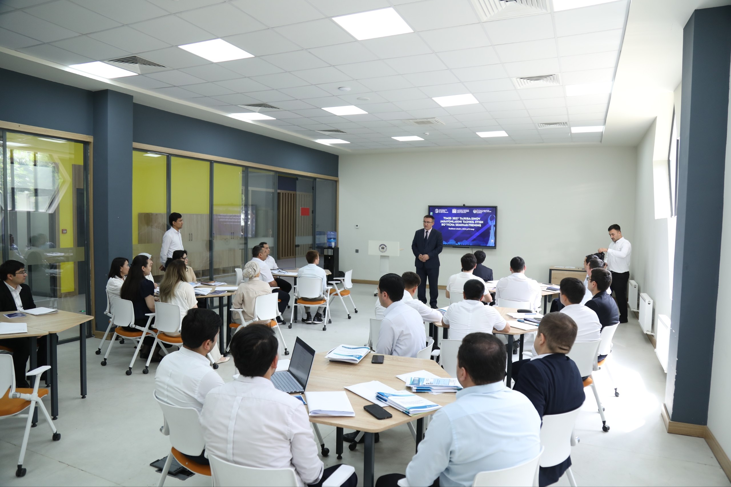 TIMSS 2027 tajriba-sinov jarayonlarini xalqaro talablarga muvofiq tashkil etish maqsadida test administratorlari uchun seminar-trening tashkil etildi
