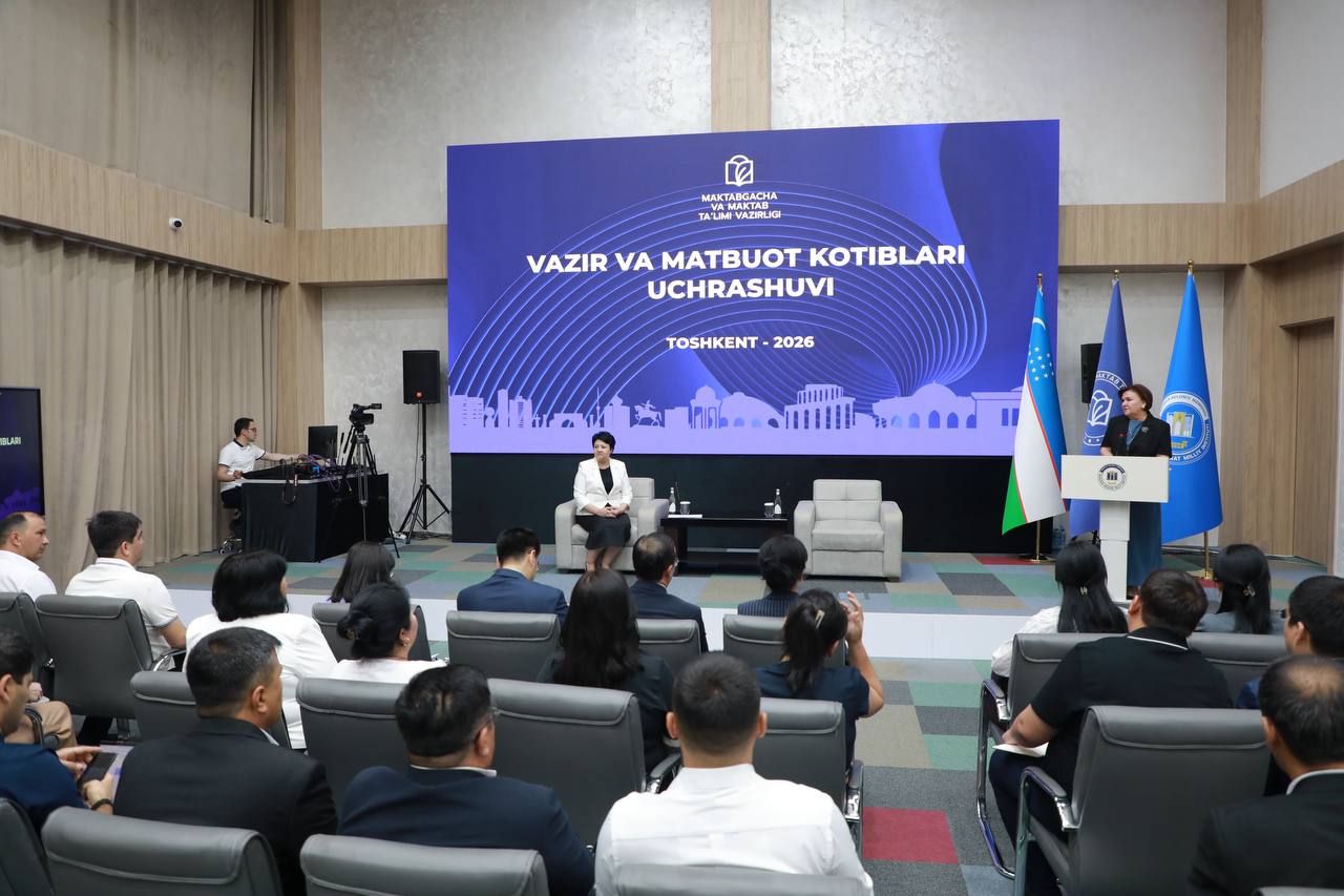 Bugun Maktabgacha va maktab ta’limi vaziri E’zoza Karimova vazirlik tizimidagi hududiy boshqarmalar, tizim tashkilotlar va Pedagogik mahorat markazlari matbuot kotiblari bilan uchrashdi.
